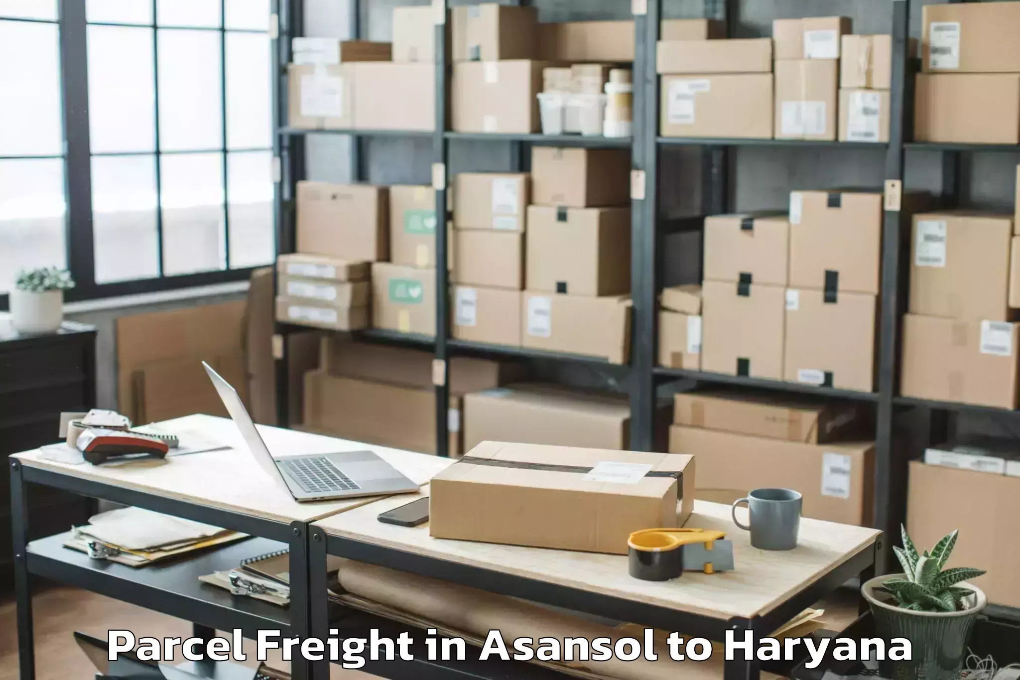 Book Your Asansol to Kessel Mall Kurukshetra Parcel Freight Today